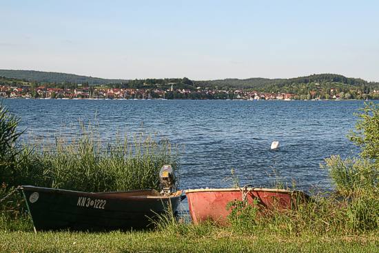 Boote am Strand.