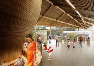 Innenansicht des Gedenkzentrums im Planungsstadium. Bild: ADT/HWK