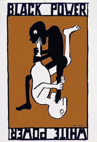 �Black Power/White Power�, affiche, 1967