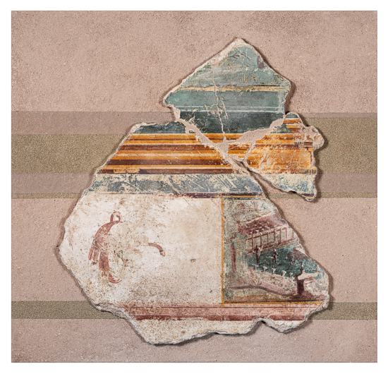 Strasbourg, place Saint-Thomas, Ensemble 3: Szene mit Pal&auml;stra (Mus&eacute;es de Strasbourg, Foto M. Bertola).