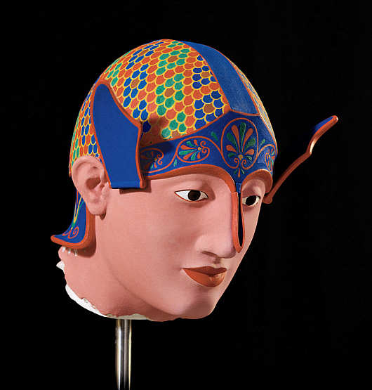 Kriegerkopf, aus dem Ostgiebel des Aphaia Tempels