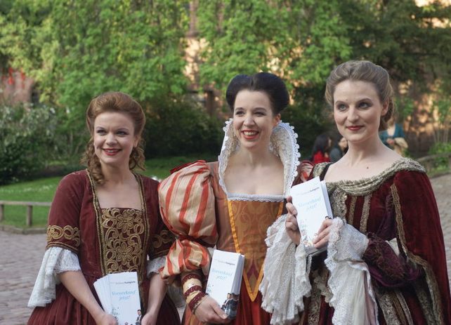 Mit von der Partie: Werbung f�r die Schlossfestspiele 