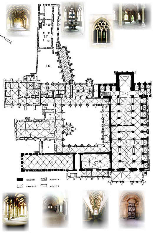 Grundriss des Zisterzienserklosters Maulbronn