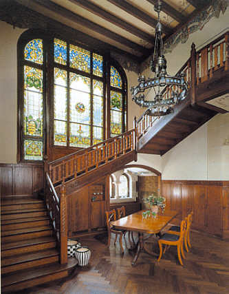 Villa Amann, Bönnigheim, Treppenhausfenster