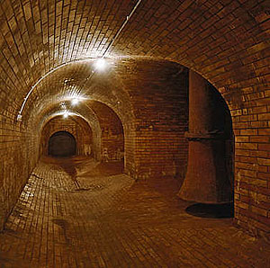 Altes Pumpwerk in Mannheim-Neckarau, Kanalisation