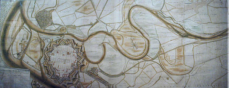 Mannheim, Stadtmodell, um 1750