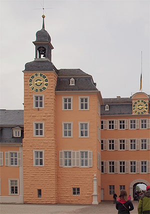 Schloss Schwetzingen, Baugeschichte:  Ostseite