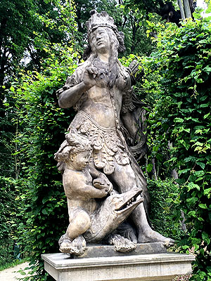 Allegorie des Erdteils Afrika aus der Serie der vier Erdteile.