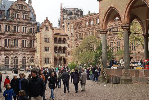 Im letzten Jahr überwältigend gut besucht: Der Schlosshof Heidelberg beim