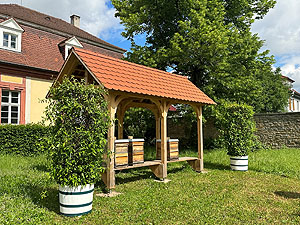 Bienenhaus im Bruchsaler Schlossgarten.