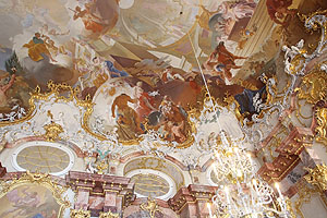 Schloss Bruchsal, Deckenfresko im Marmorsaal