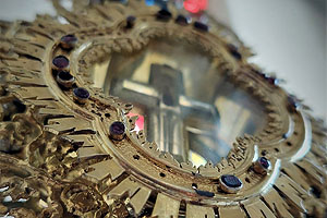 Detail der Kreuzreliquie