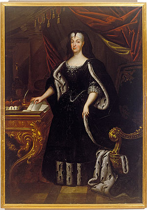 Sibylla Augusta von Baden-Baden im schwarzen Kleid