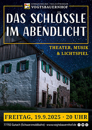 Plakat mit dem Effringer Schlösschen im Abendlicht