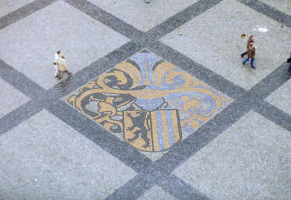 Leipzig, Pflasterung auf dem Marktplatz