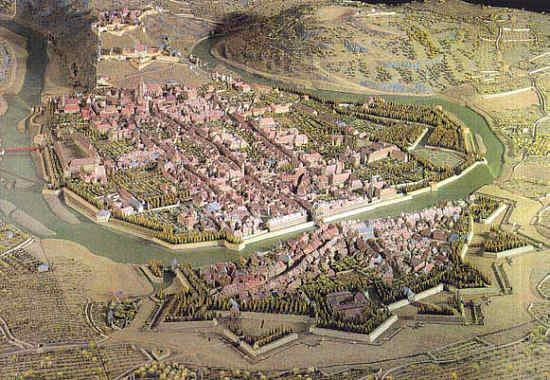 Modell der Stadtmit den Befestigungsanlagen. © Ville de Besançon